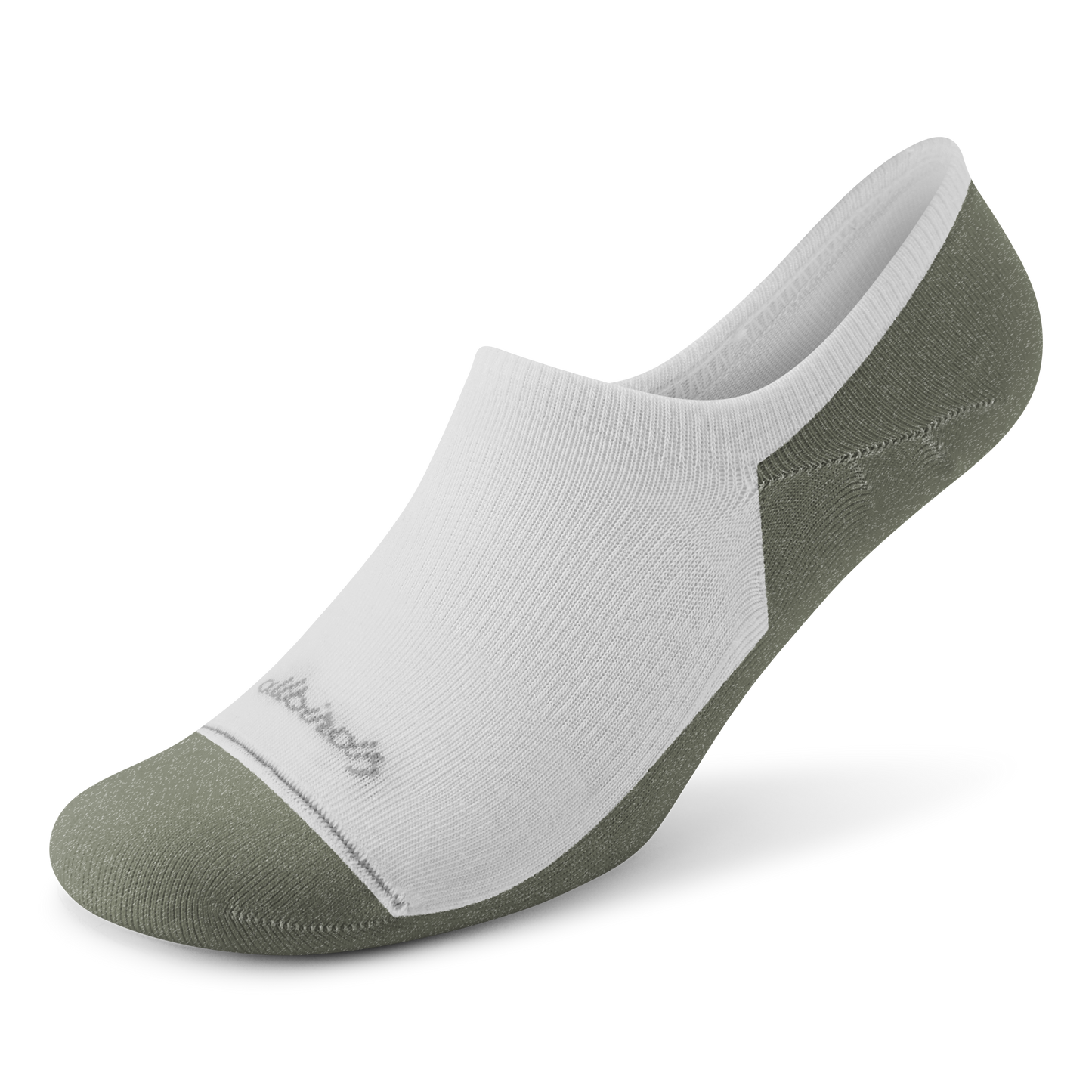 Anytime No Show Sock - Blizzard/Thunder Green